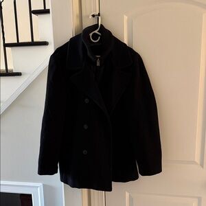 Calvin Klein Women's Elegant Black Peacoat